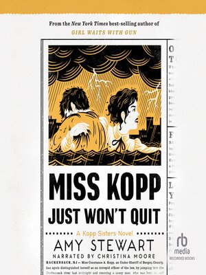 cover image of Miss Kopp Just Won't Quit
